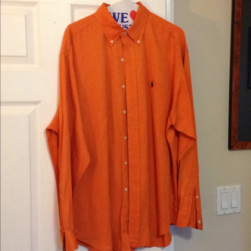Ralph Lauren Orange Large Blake  button down